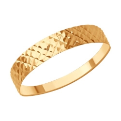 Inel din aur roșu fără pietre