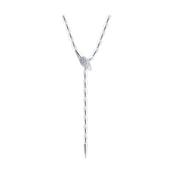 Colier din argint  cu pietre Cubic Zirconia Incolor