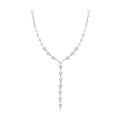 Colier din argint  cu pietre Cubic Zirconia Incolor