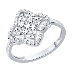 Inel din argint cu Cubic Zirconia Incolor