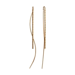 Cercei Lanț din aur roșu fără pietre