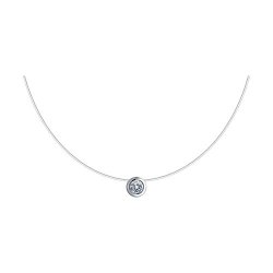 Colier din argint  cu pietre Cubic Zirconia Incolor