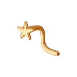 Piercing din aur roșu fără pietre