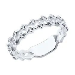 Inel din argint cu Cubic Zirconia Incolor