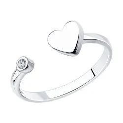 Inel din argint cu Cubic Zirconia Incolor