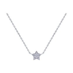 Colier din argint  cu pietre Cubic Zirconia Incolor