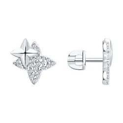 Cercei Pusete din argint cu Cubic Zirconia Incolor