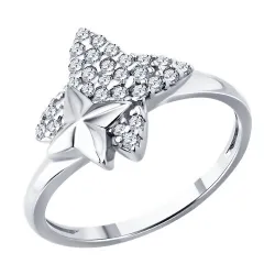 Inel din argint cu Cubic Zirconia Incolor