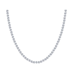 Colier din argint  cu pietre Cubic Zirconia Incolor