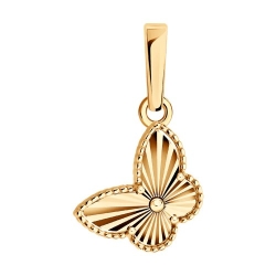 Pandantiv din aur roșu fără pietre