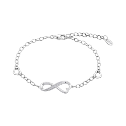 Brățară Love din argint  cu pietre Cubic Zirconia Incolor