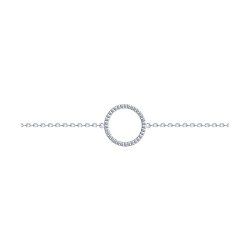 Brățară din argint  cu pietre Cubic Zirconia Incolor