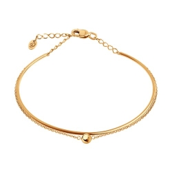 Браслет из красного золота без камней