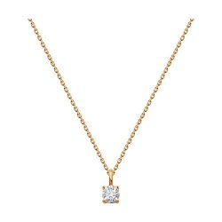Colier din aur roșu cu pietre Diamant