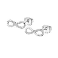 Cercei Pusete din argint cu Cubic Zirconia Incolor