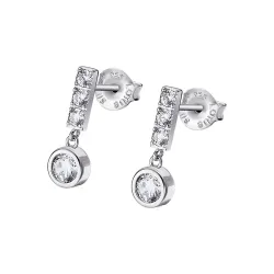 Cercei Pusete din argint cu Cubic Zirconia Incolor