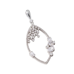 Pandantiv din argint cu Cubic Zirconia Incolor