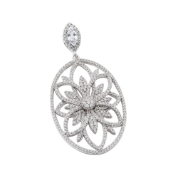 Pandantiv din argint cu Cubic Zirconia Incolor