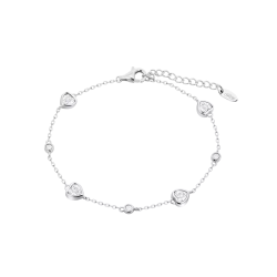 Brățară Love din argint  cu pietre Cubic Zirconia Incolor