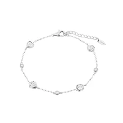 Brățară Love din argint cu Cubic Zirconia Incolor