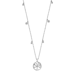 Colier din oțel  cu pietre Cubic Zirconia Incolor