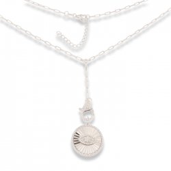 Colier din argint  cu pietre Cubic Zirconia Incolor