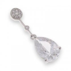 Pandantiv din argint  cu pietre Cubic Zirconia Incolor