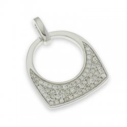 Pandantiv din argint  cu pietre Cubic Zirconia Incolor