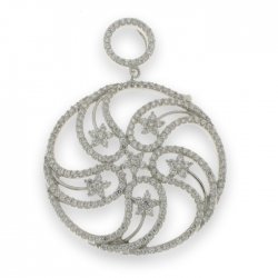 Pandantiv din argint  cu pietre Cubic Zirconia Incolor