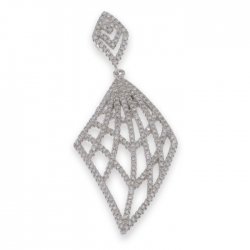 Pandantiv din argint  cu pietre Cubic Zirconia Incolor