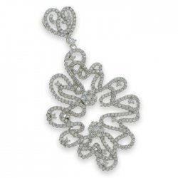 Pandantiv din argint  cu pietre Cubic Zirconia Incolor