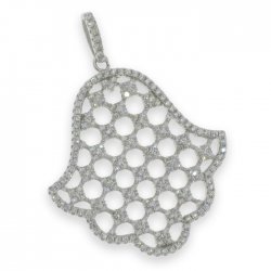 Pandantiv din argint  cu pietre Cubic Zirconia Incolor
