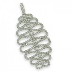 Pandantiv din argint  cu pietre Cubic Zirconia Incolor