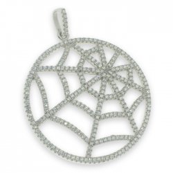 Pandantiv din argint  cu pietre Cubic Zirconia Incolor
