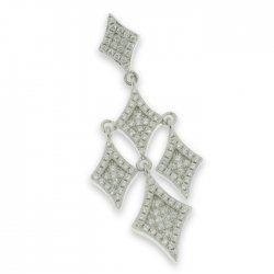 Pandantiv din argint  cu pietre Cubic Zirconia Incolor