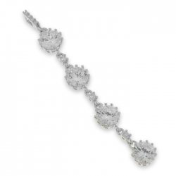 Pandantiv din argint  cu pietre Cubic Zirconia Incolor