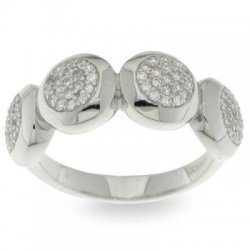 Inel din argint  cu pietre Cubic Zirconia Incolor