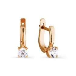 Cercei p-u copii din aur roșu cu Cubic Zirconia Incolor