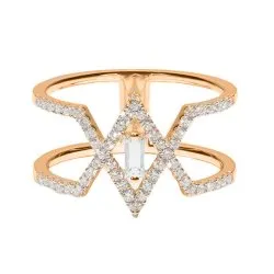 Colier din aur roz cu Diamant