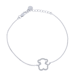 Brățară din argint  cu pietre Cubic Zirconia Incolor
