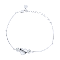 Brățară Love din argint  cu pietre Cubic Zirconia Incolor