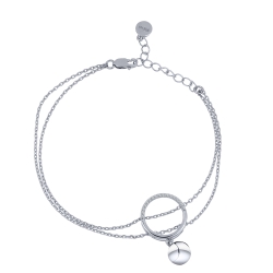 Brățară din argint  cu pietre Cubic Zirconia Incolor
