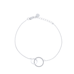Brățară din argint  cu pietre Cubic Zirconia Incolor