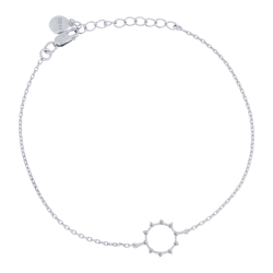 Brățară din argint  cu pietre Cubic Zirconia Incolor