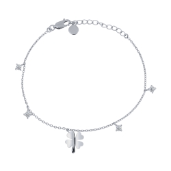 Brățară din argint  cu pietre Cubic Zirconia Incolor