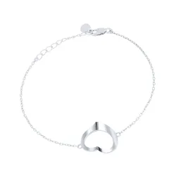 Браслет Love из серебра без камней