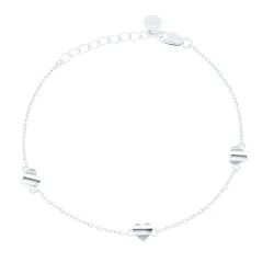 Браслет Love из серебра без камней