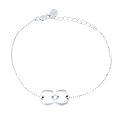 Браслет Love из серебра без камней