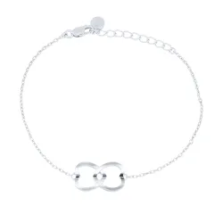 Браслет Love из серебра без камней