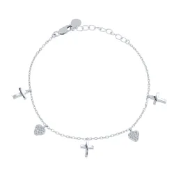 Brățară din argint cu Cubic Zirconia Incolor